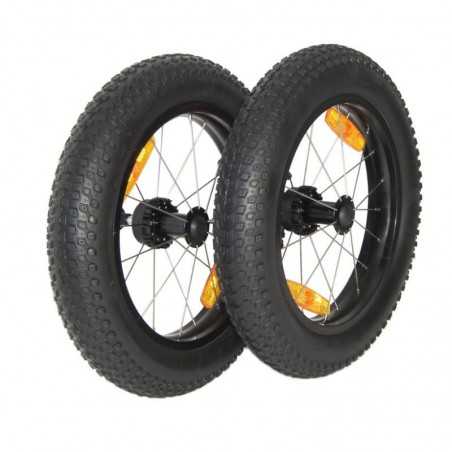 Wheel set for axle trailers 16x3" PUSH BUTTON