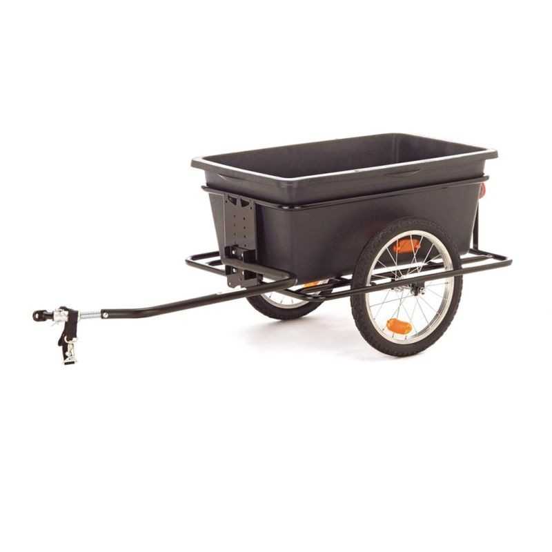 Low tiller trailer without cover with hitch  BIG BOY 16"