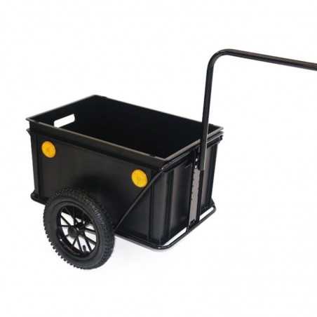 High tiller trailer without cover with hitch  MINI BOY 12"