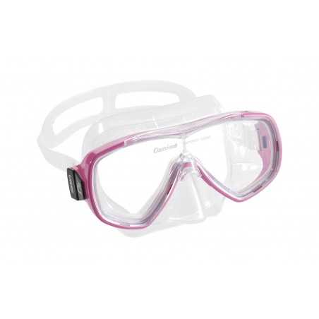 onda diving mask in hypoallergenic transparent silicone - shatterproof tempered glass - harmonious and balanced design