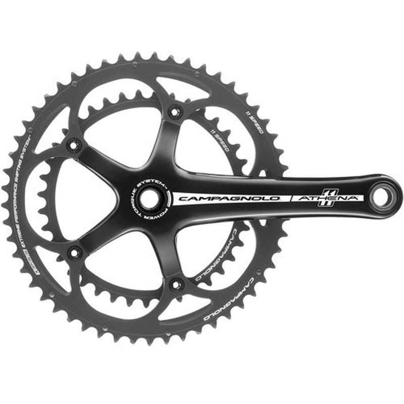 CAMPAGNOLO Juego de bielas y platos negro Athena 11V 704015VAR