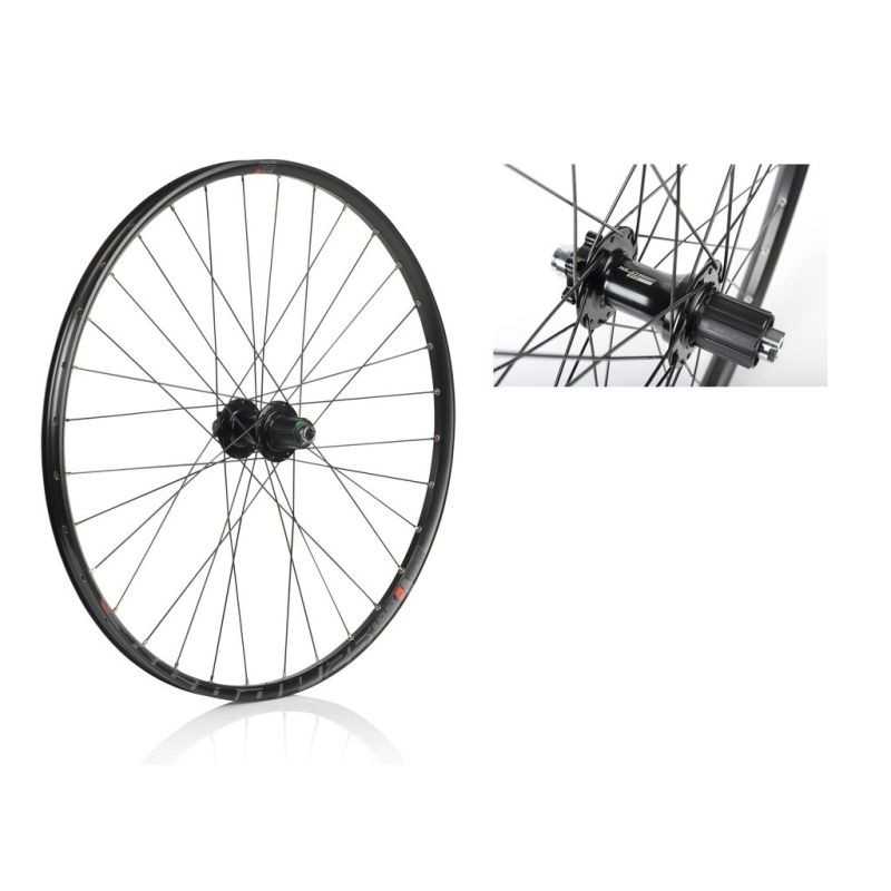 XLC Rueda trasera bicicleta para disco 6 tornillos 27.5RODI READY 25 148X12MM BOOST VALVULA 8.5MM 584-25 CON OJETES 2146832400