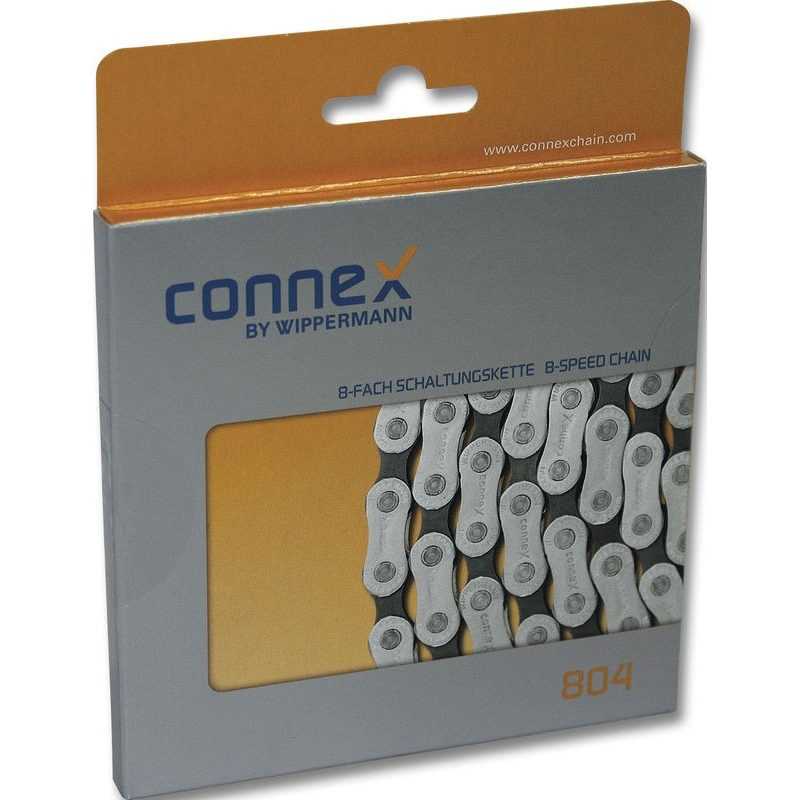 CONNEX Cadena alemana plata/negro 804 8v 25932