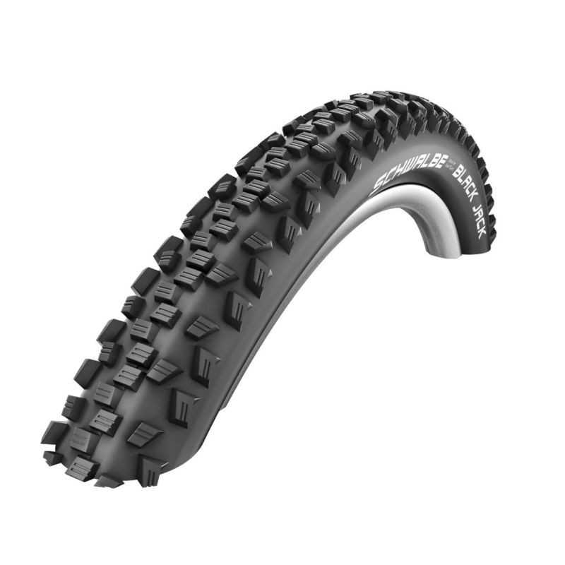 SCHWALBE Cubierta neumatico BLACK JACK 18X1.90 K-GUARD HS407 LITESKIN ACTIVE BLACK?N?ROLL RIGIDA NEGRO 47-355 318174