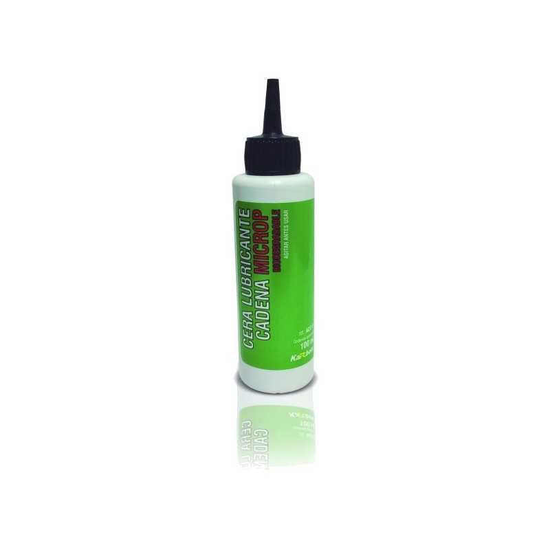 Karbom chain lubricating wax, cleaner than oil or grease
