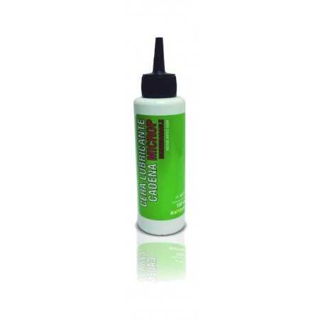 Karbom chain lubricating wax, cleaner than oil or grease