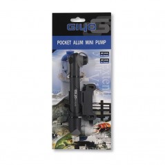 GIYO Portable Pocket Inflator - Mini Air Pump for Bicycles with Heads Schrader and Presta 35758