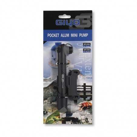 GIYO Inflador Portátil de Bolsillo - Bomba Aire Mini para Bicicletas con Cabezales Schrader y Presta 35758