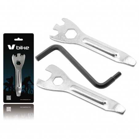 V BIKE JUEGO DE DESMONTABLES Y LLAVE ALLEN HERRAMIENTA BICI LLAVES HEXAGONALES 109