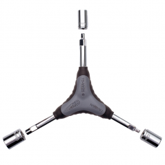 Wrench, 6 in 1, allen, 4,5,6mm and tube, 8,10,12mm, bicycle  TB-YY25