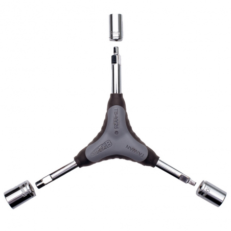 SUPER B Llave 6en1 Allen 4 5 6mm y tubo 8 10 12mm bici bicicleta TB-YY25 13532
