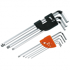 Kit, 8 allen wrenches, with final ball, bicycle  2 2 5 3 4 5 6 8 10