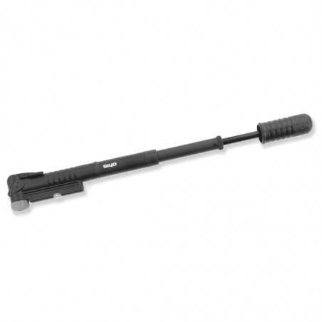 Pump, inflation, telescopic, with pressure gauge indicator, presta and schrader