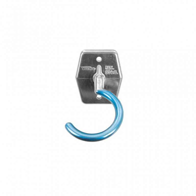 Hook, hanging support, gum and aluminum, wall, bicycle