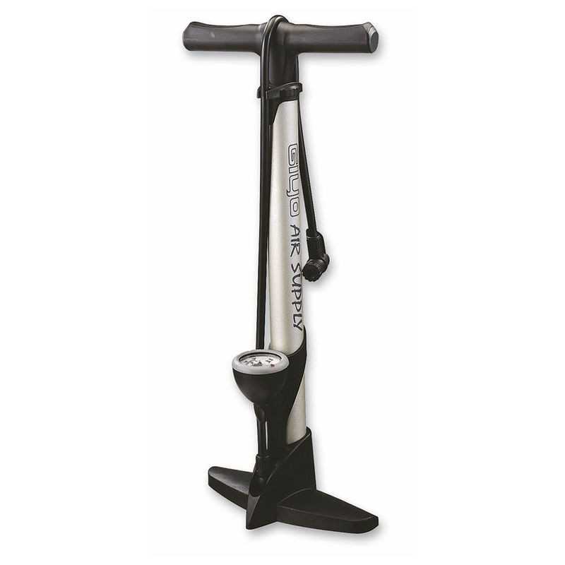 GIYO bomba inflador taller garaje con manometro acero reversible 357480
