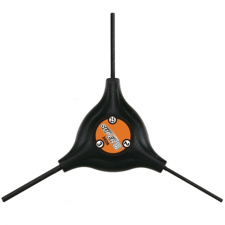 SUPER B WRENCH, 3 POINTS, ALLEN 2 5 3mm 12050