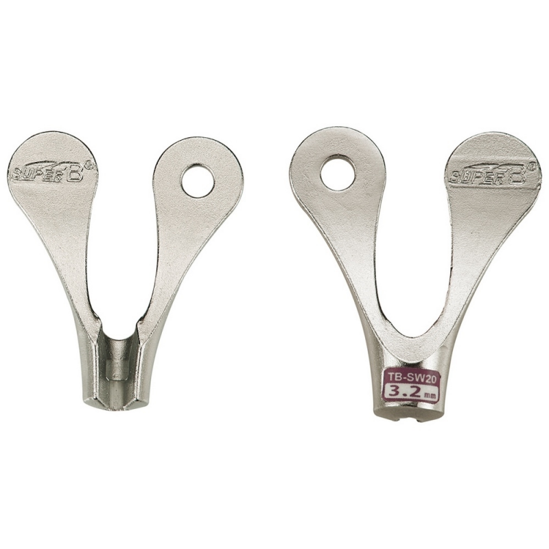 SUPER B Llave de radios profesional en acero mecanizado 3,2mm 13546