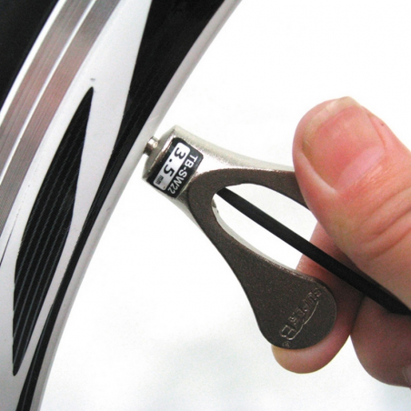 SUPER B Llave de radios profesional en acero mecanizado 3,2mm 13546