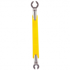 SUPER B Llave de radios doble Mavic 5.65mm 6 dientes y tetón 9mm para bicicletas - Marca 12056