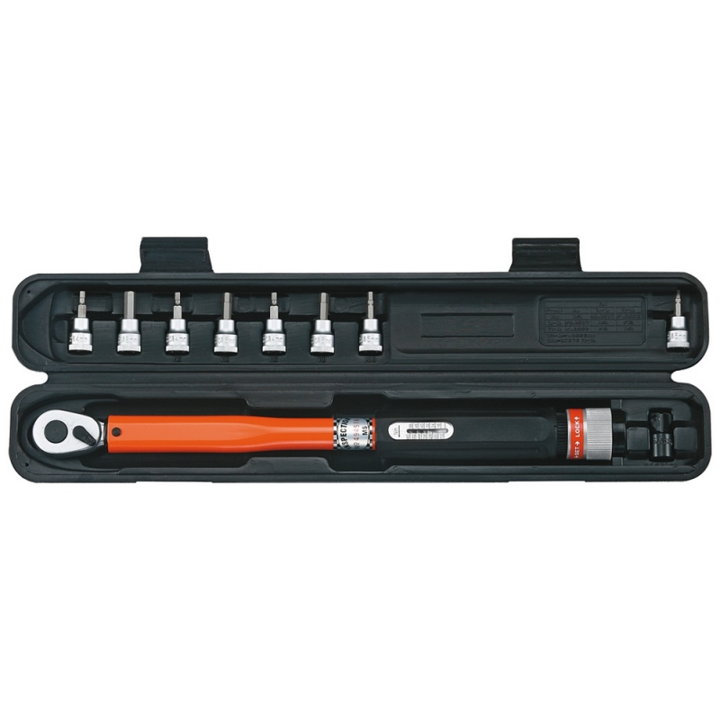 Wrench, dynametric 1/4" 3-15nm with bag and wrenches bicycle  TB-TW30