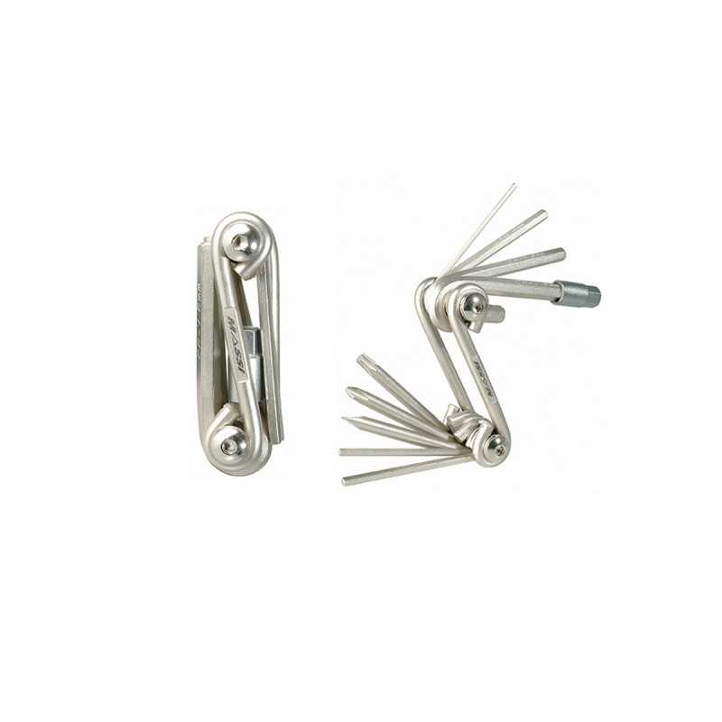 Key multiuse aluminium kit, 10 functions