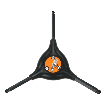 SUPER B Llave 3 puntas allen 4 5 6 mm punta de bola TB-2648 15176