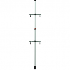 Display rack, 2 bicycles fixed to the ground and roof bicycle  TB-1965