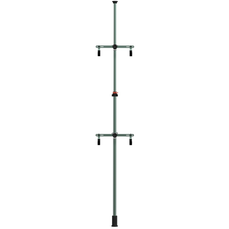 Display rack, 2 bicycles fixed to the ground and roof bicycle  TB-1965