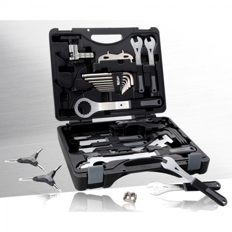 Case, tools, advanced, professional, 30pc, bicycle TBA3000