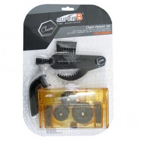 SUPER B Kit de limpia cadenas mas cepillo piñones bici bicicleta TB-32800 14260
