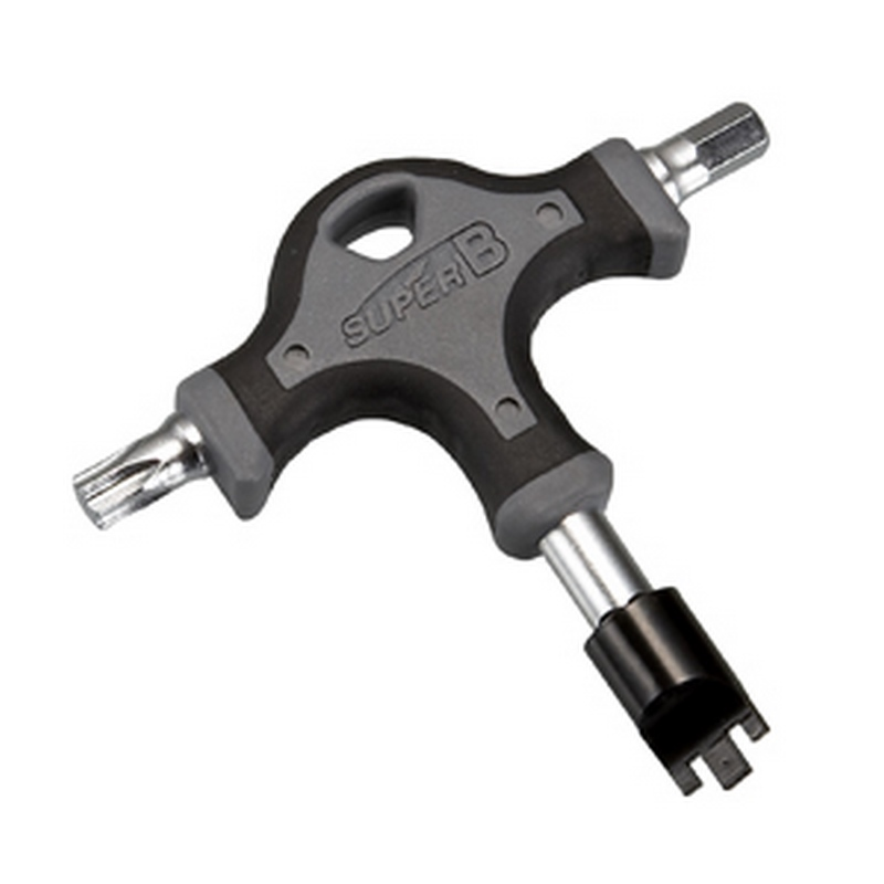 SUPER B Llave T para tornillos y tuercas de plato con Torx 40 Allen 6mm - Marca 13562