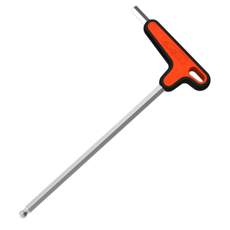 Wrench, in t, l, allen, with handle  8 mm