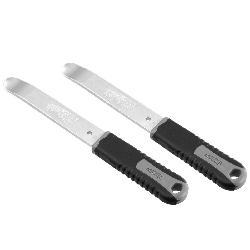 Set, 2 tire levers, steel for shop or garage bicycle  TB-TL20