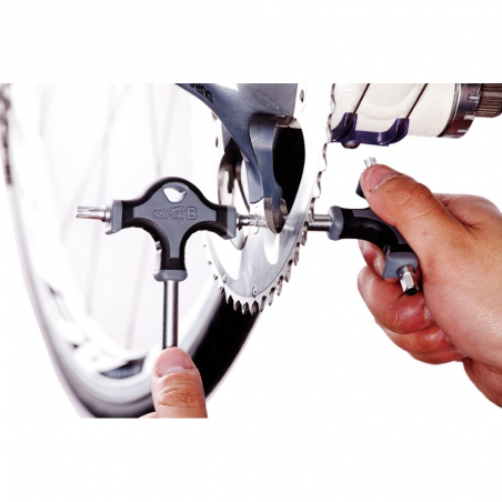 SUPER B Llave T para tornillos y tuercas de plato con Torx 40 Allen 6mm - Marca 13562