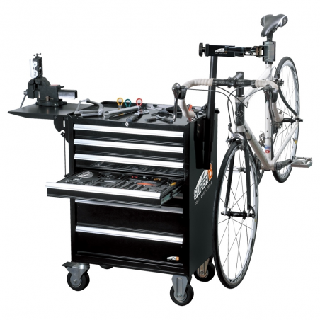 Cart, professional work station, complete  with accessories, bicycle  TBA9000