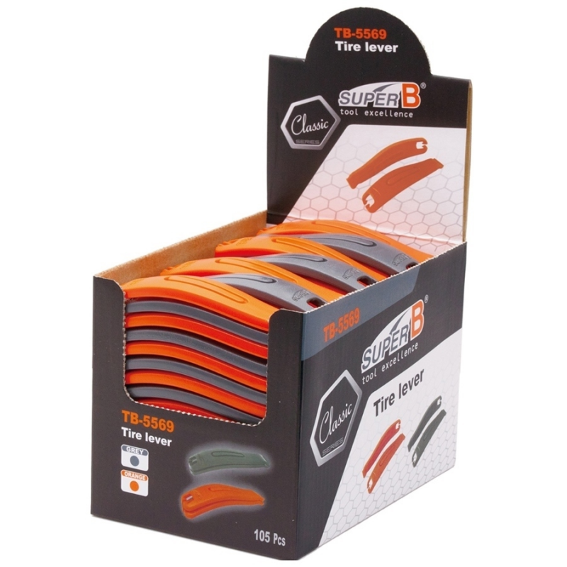 SUPER B Desmontable de cubierta en color naranja y gris bici bicicleta TB-5569 14265