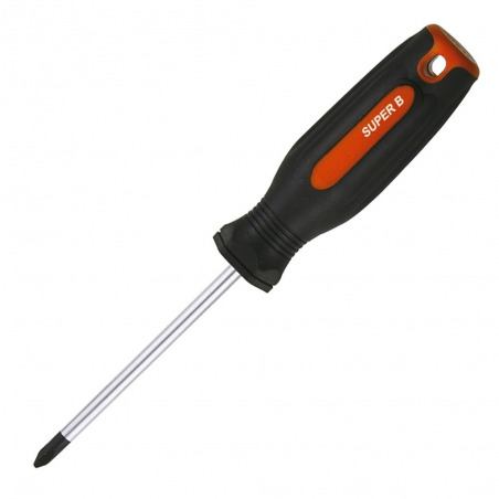 Screwdriver, professional, super b, steel, phillips 2, long 100mm bike TB-7528