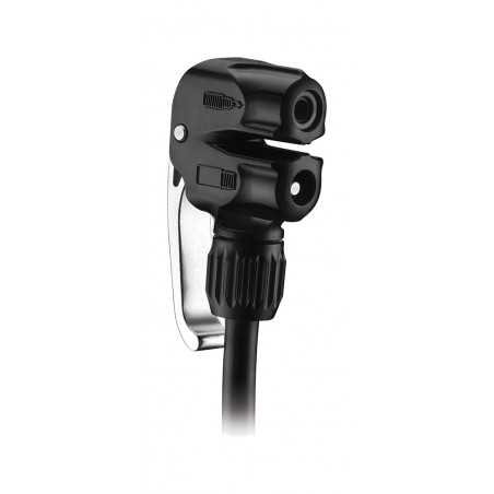 Adapter double fitting valve for inflator pump