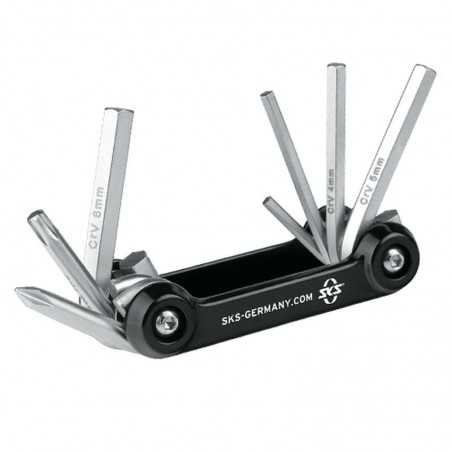 SKS Herramienta multifuncion plegable 7 herramientas bici bicicleta TOM 359005
