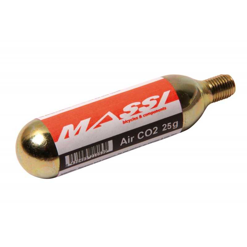 MASSI Bombona cartucho gas CO2 25 gr para bicicletas - Marca 44001