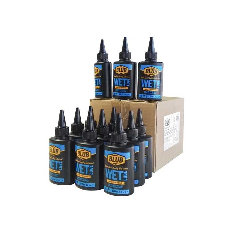 BLUB Caja aceite lubricante preparado para soportar agua y nieve WET LUBE 12U 8436577100270