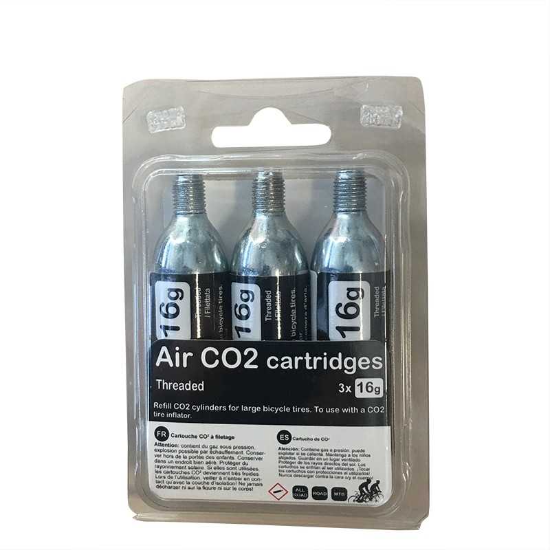 BICISUPPORT Kit blister juego de cartuchos aire 3U CO2 16GR 362987