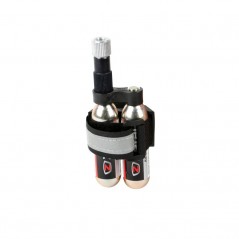 ZEFAL Kit hinvhador inflador portacartuchos incluye 2 cartuchos con rosca CO2 16G 362901