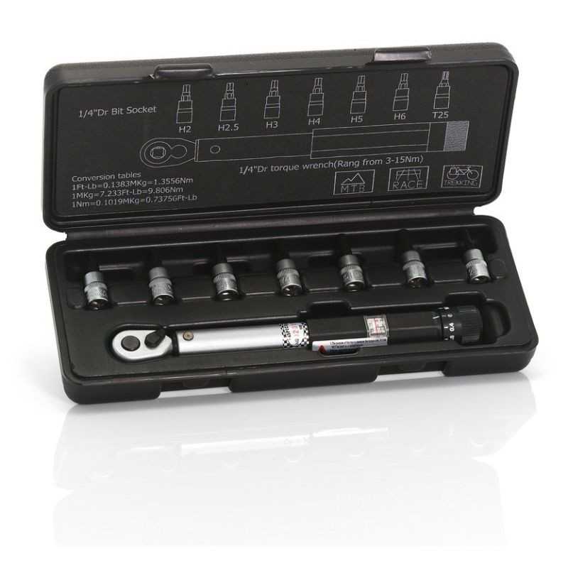 Adjustable torque wrench  3-15NM 1/4 1 TO-S41 185 MM