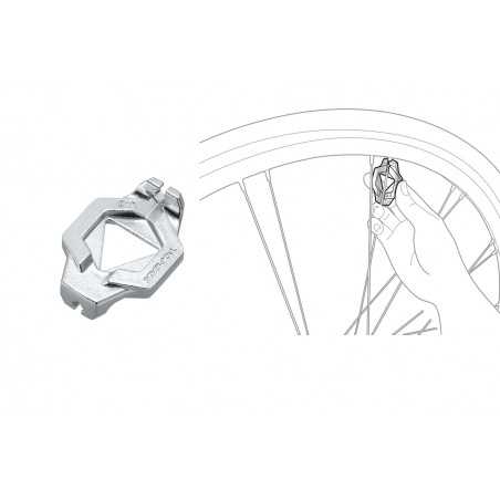 TOPEAK Llave de radios DUOSPOKE 13G/4.3MM 51005