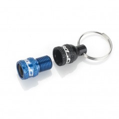 Keychain with valve adapter  PRESTA/SCHRADER PU-X07