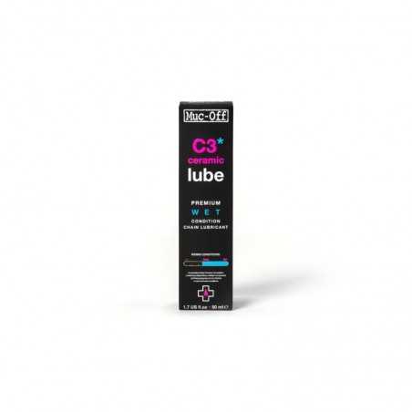 MUC-OFF Bicycle chain lubricant oil for wet weather C3 CERAMICO CERAMIC LUBE PRMIUM WET 227039VAR