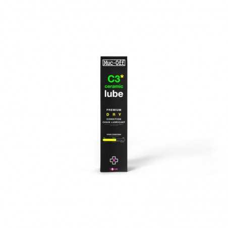 MUC-OFF Bicycle chain lubricant oil for dry weather C3 BIO CERAMIC LUBE PREMIUM DRY 227036VAR