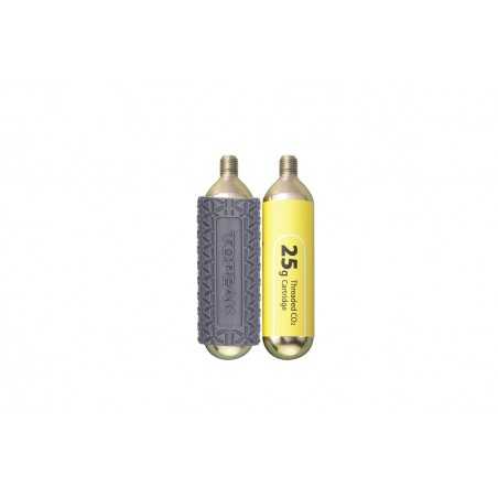 TOPEAK Cartucho bombona gas 2u con funda CO2 25GR 50158