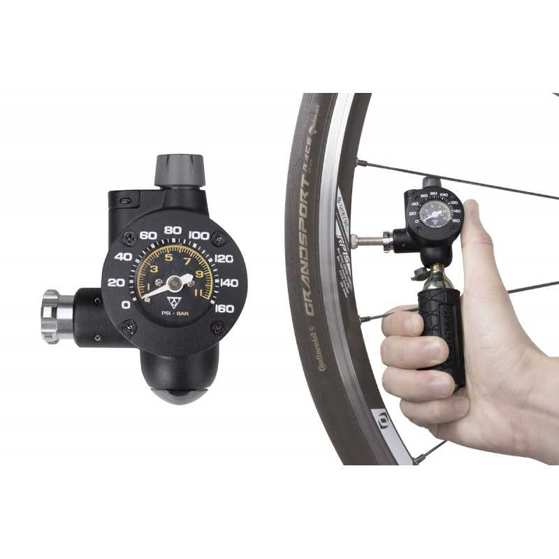 Regulating cartridge for cylinders with gauge  CO2 AIRBOOSTER